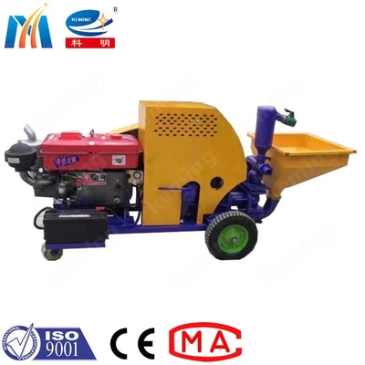 Multifunctional Diesel Mortar Plastering Machine 11kw With Double Cylinder