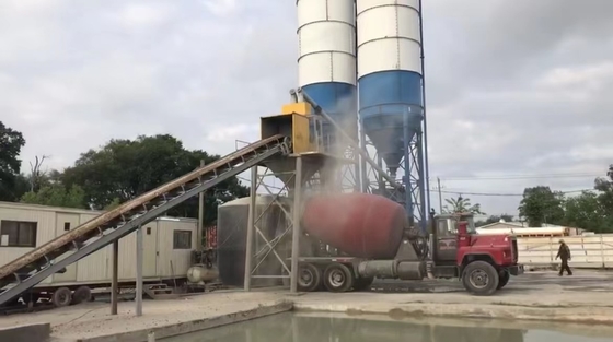 Advanced HZS Concrete Batching Plant with Customized 50Hz Frequency