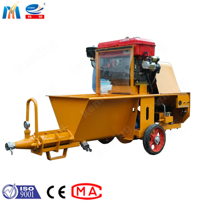 Diesel Mortar Spraying Machine Stucco plastering machine for construction company